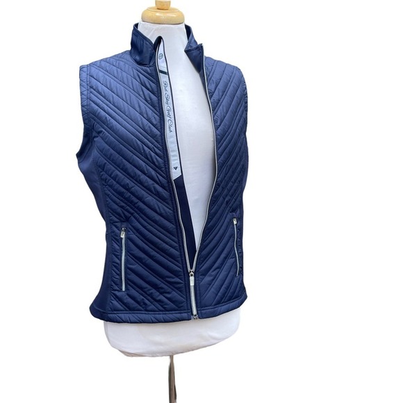 LevelWear Transition Navy Quilted Performance Zip Vest -Women's Size Medium - Picture 5 of 13